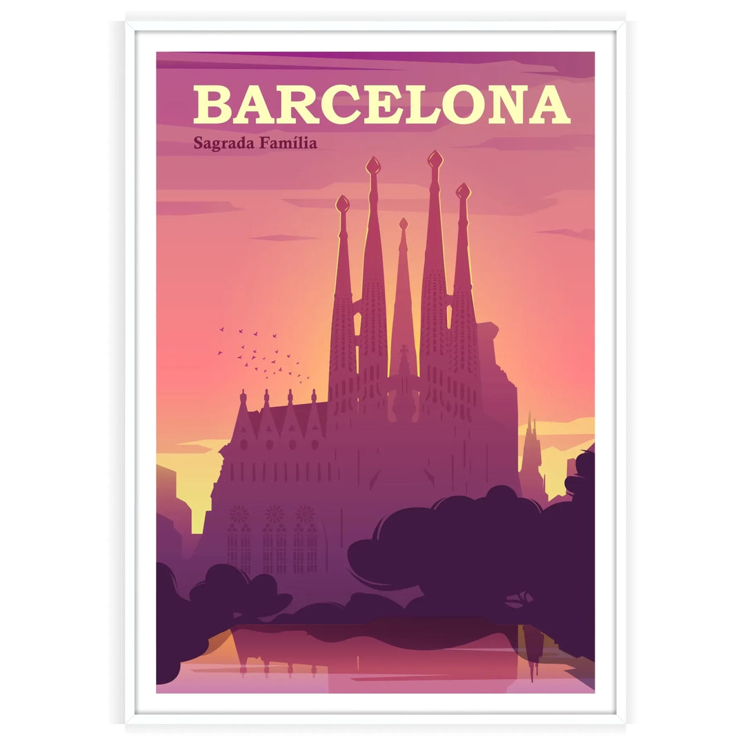 Barcelone Imprimer Espagne Affiche