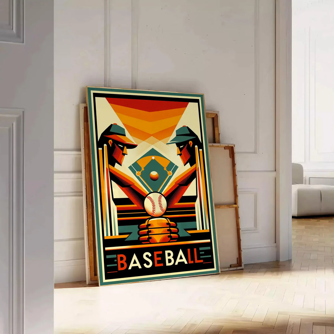 Baseball Poster 7 Travel Poster High Quality Frame Premium Print Home Decor Color