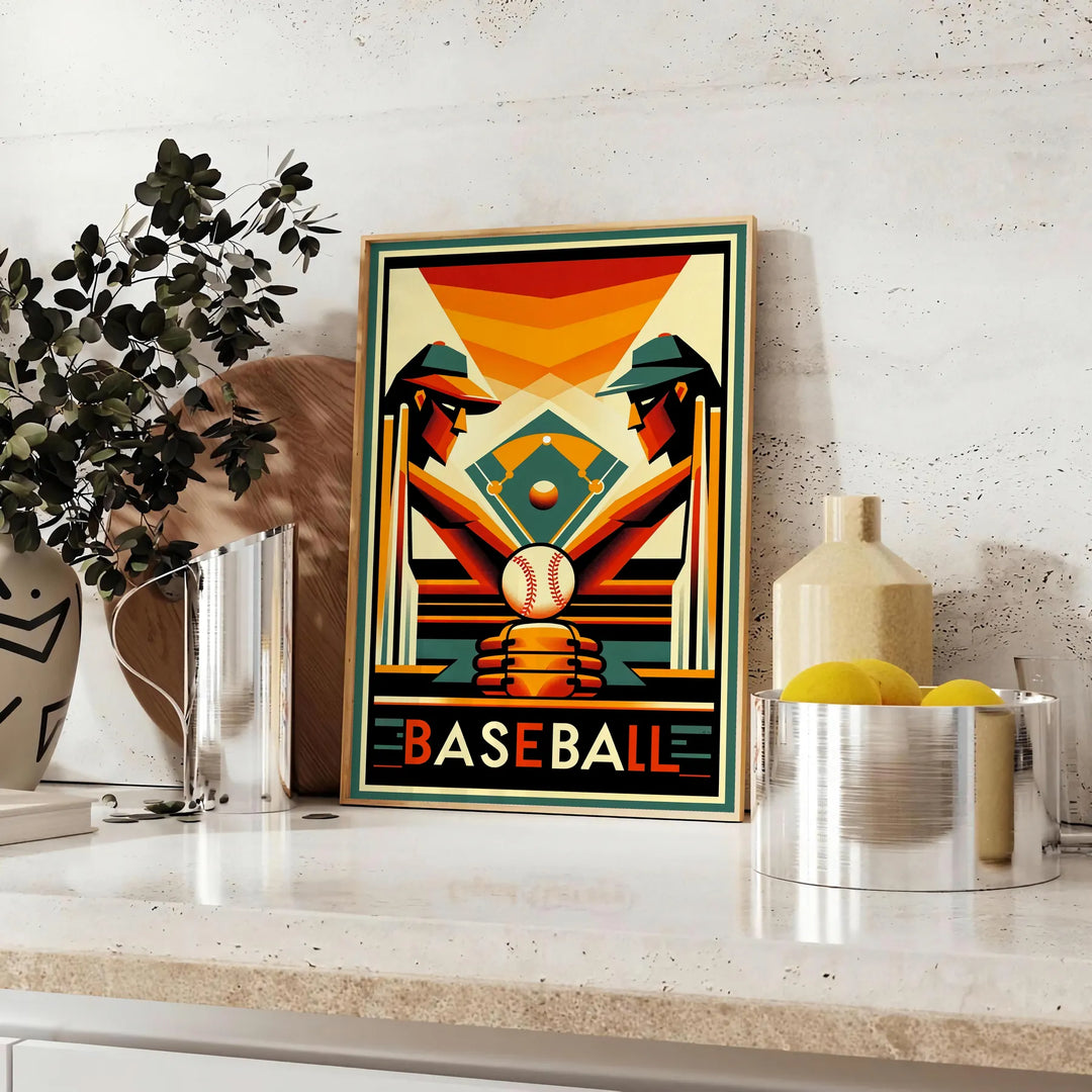 Baseball Poster 7 Travel Poster High Quality Frame Premium Print Home Decor Color