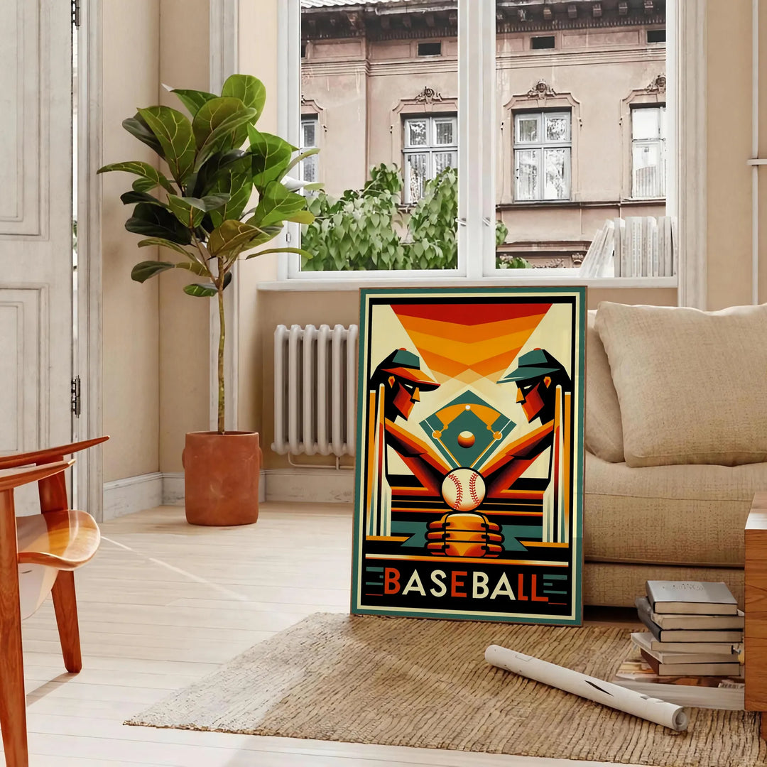 Baseball Poster 7 Travel Poster High Quality Frame Premium Print Home Decor Color