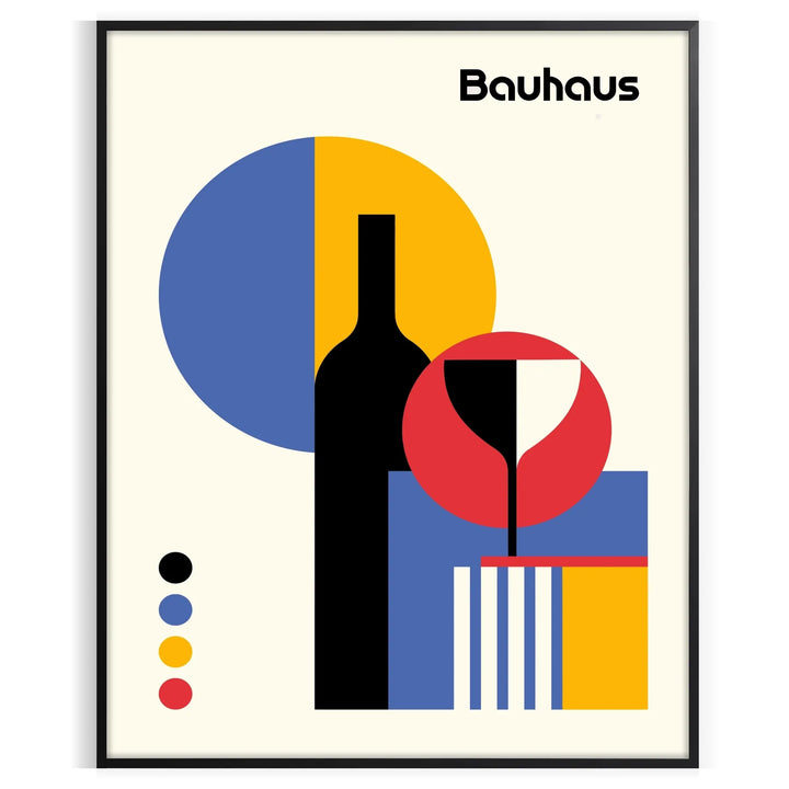 Bauhauss Art 11 Travel Poster High Quality Frame Premium Print Home Decor Color