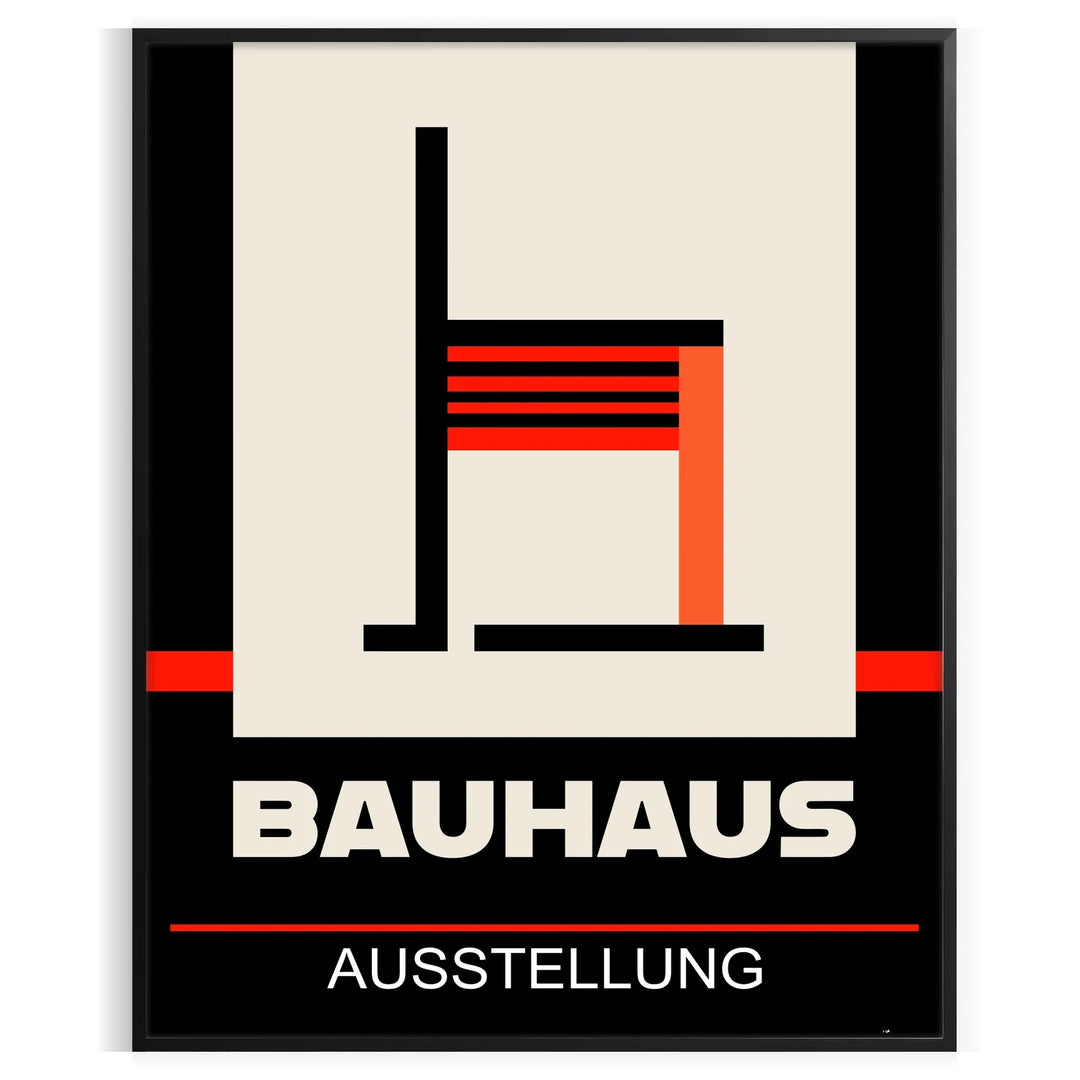 Bauhauss Art 2 Travel Poster High Quality Frame Premium Print Home Decor Color