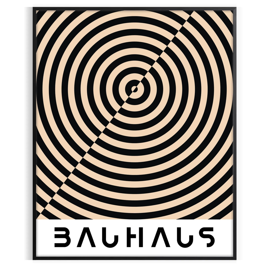 Bauhauss Art 3 Travel Poster High Quality Frame Premium Print Home Decor Color