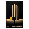 allure modern minimalism Bauhaus Dark Art Print captivating poster striking simplicity geometric grace design wall unique gift sizes A4 cm A0