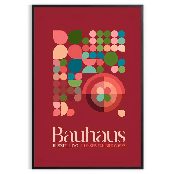 Bauhauss Groovy Poster Travel Poster High Quality Frame Premium Print Home Decor Color