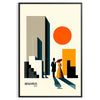 space Bauhaus Human Framed Prints striking poster essence design perfect wall art unique gift room artwork A4 cm A0