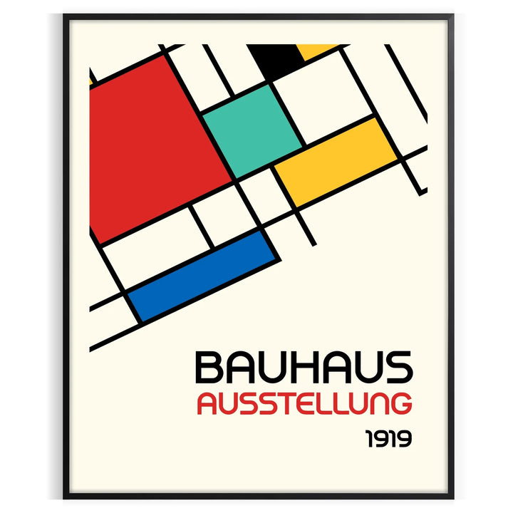 Bauhauss Poster 10 Travel Poster High Quality Frame Premium Print Home Decor Color