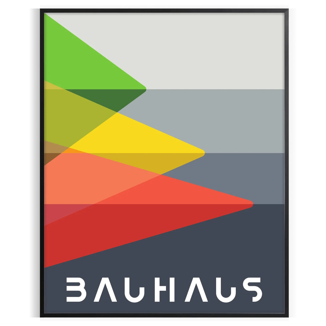 Bauhauss Poster 8 Travel Poster High Quality Frame Premium Print Home Decor Color