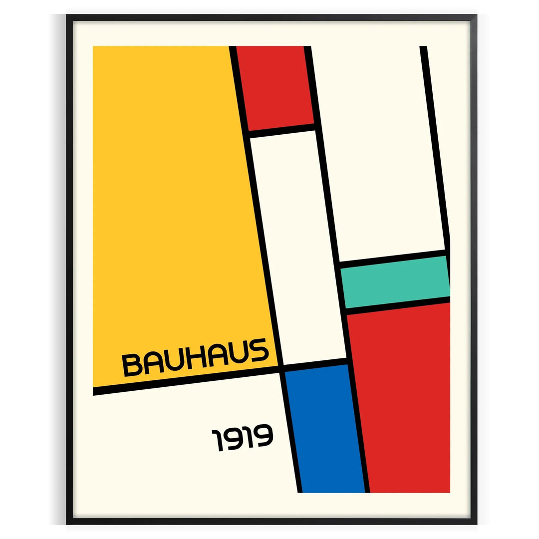 Bauhauss Print 11 Travel Poster High Quality Frame Premium Print Home Decor Color