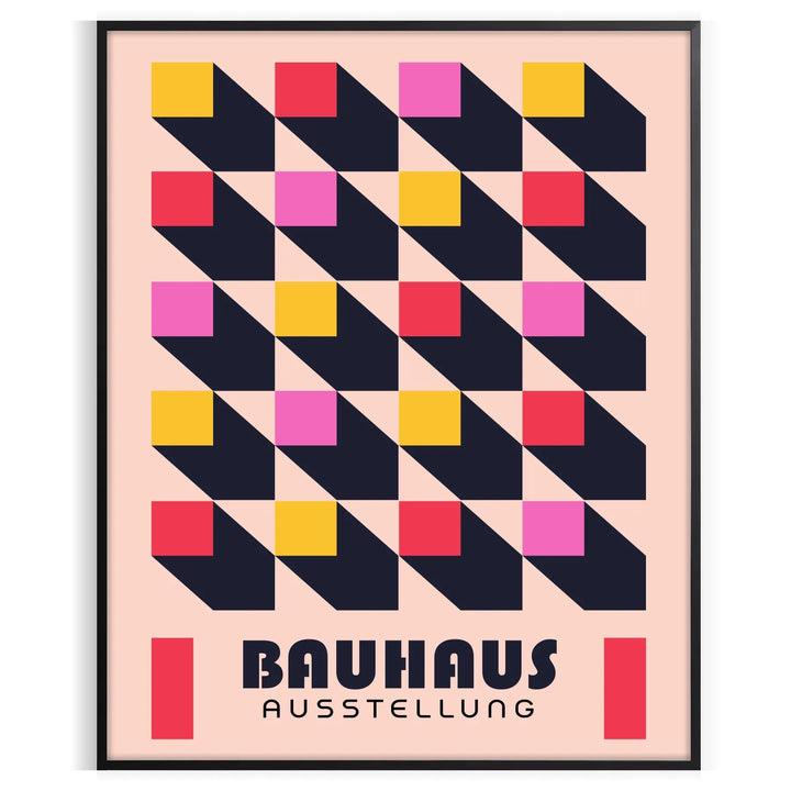 Bauhauss Print 2 Travel Poster High Quality Frame Premium Print Home Decor Color