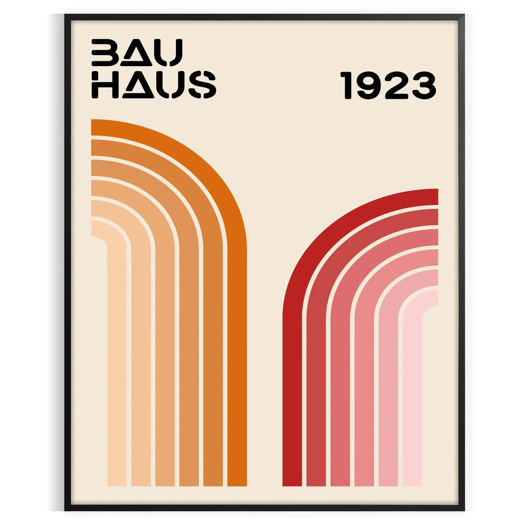 Bauhauss Print 3 Travel Poster High Quality Frame Premium Print Home Decor Color