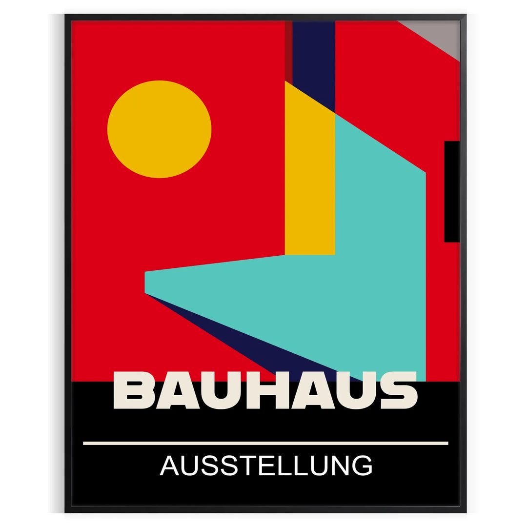 Bauhauss Print 5 Travel Poster High Quality Frame Premium Print Home Decor Color