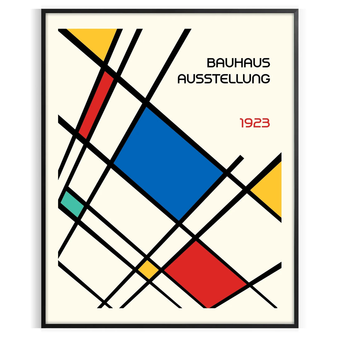 Bauhauss Print 6 Travel Poster High Quality Frame Premium Print Home Decor Color