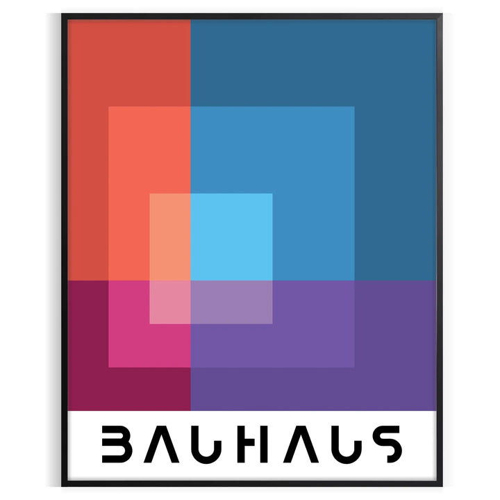 Bauhauss Print 8 Travel Poster High Quality Frame Premium Print Home Decor Color