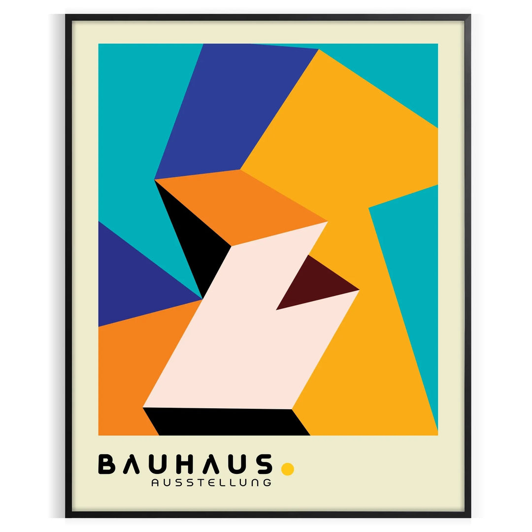 Bauhauss Print 9 Travel Poster High Quality Frame Premium Print Home Decor Color