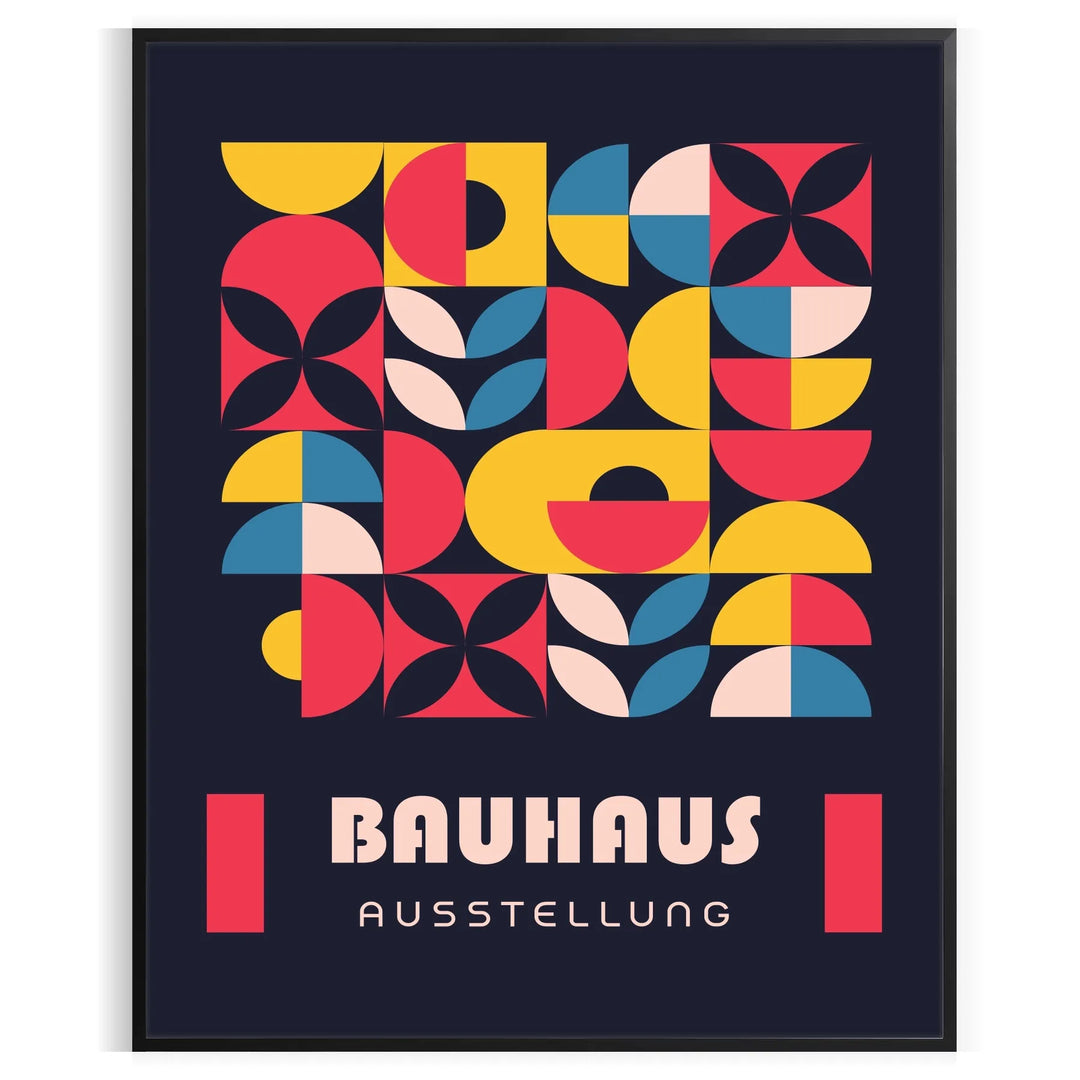 Bauhauss Wall Art 3 Travel Poster High Quality Frame Premium Print Home Decor Color