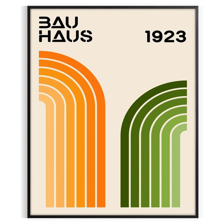 Bauhauss Wall Print 3 Travel Poster High Quality Frame Premium Print Home Decor Color