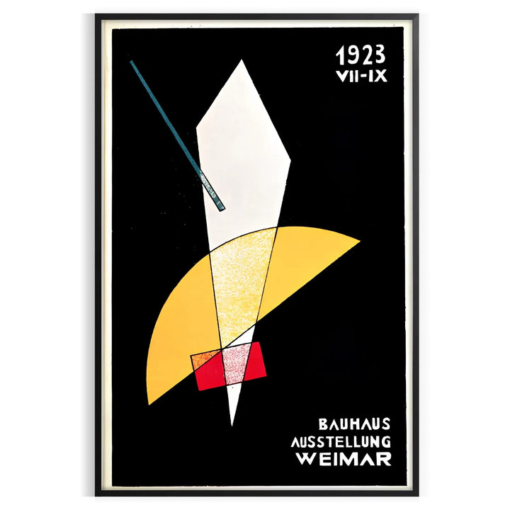 Bauhauss Weimar Groovy Print Travel Poster High Quality Frame Premium Print Home Decor Color