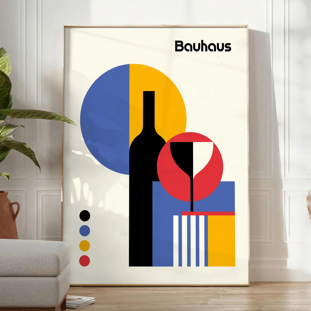 Bauhauss Art 11 Travel Poster High Quality Frame Premium Print Home Decor Color