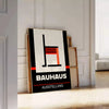 Affiche Bauhaus une fusion élégante art gris blanc intérieur un cadeau design versions cadre