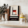Affiche Bauhaus une fusion élégante art gris blanc intérieur un cadeau design versions cadre