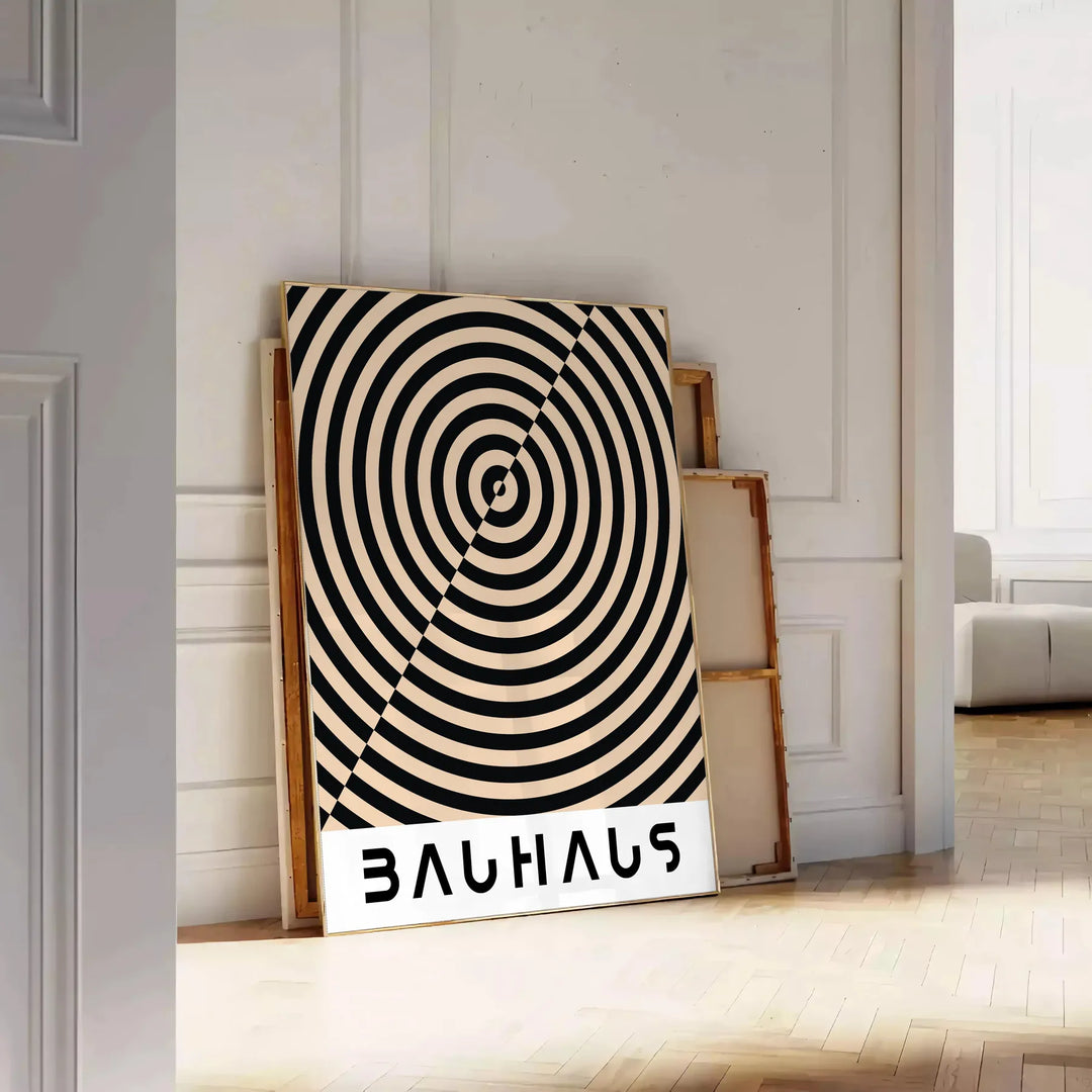 Bauhauss Art 3 Travel Poster High Quality Frame Premium Print Home Decor Color