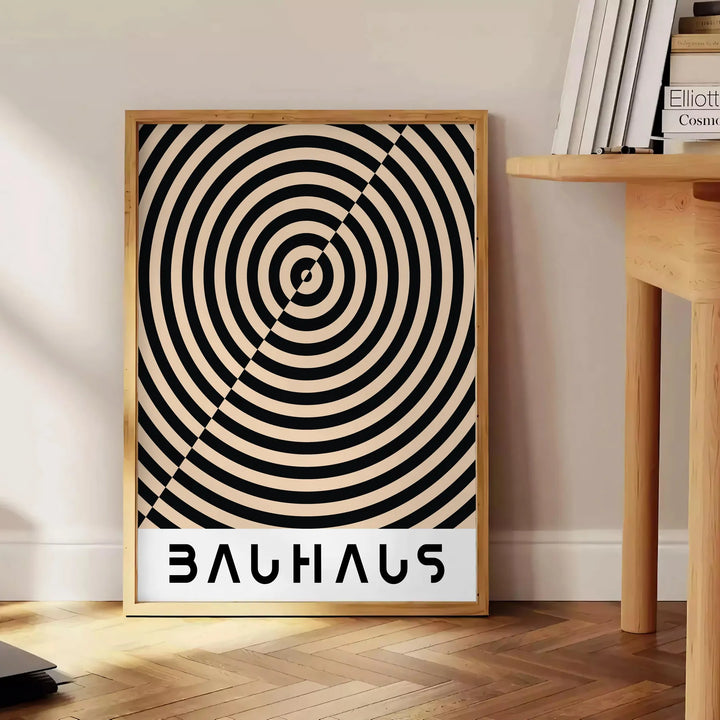 Bauhauss Art 3 Travel Poster High Quality Frame Premium Print Home Decor Color