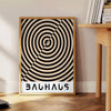 affiche art Bauhaus élégance modernité nuances gris noir cadeau parfait amateurs épuré A4 cm A0