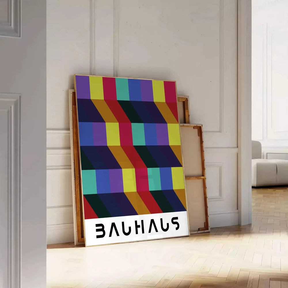 Bauhauss Art 4 Travel Poster High Quality Frame Premium Print Home Decor Color