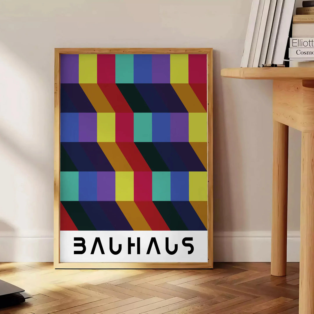 Bauhauss Art 4 Travel Poster High Quality Frame Premium Print Home Decor Color