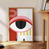 space stunning Bauhaus art print vibrant red yellow hues essence iconic movement sophisticated wall gift captivating poster available framed