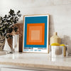 space Bauhaus art print stunning wall poster modernist elegance unique artwork thoughtful gift vibrant design timeless touch decor unframed versions style