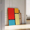 Bauhaus un chef - œuvre artistique couleurs marron rouge cadeau unique affiche captivant intérieur formats A4 cm A0