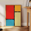 Bauhaus un chef - œuvre artistique couleurs marron rouge cadeau unique affiche captivant intérieur formats A4 cm A0