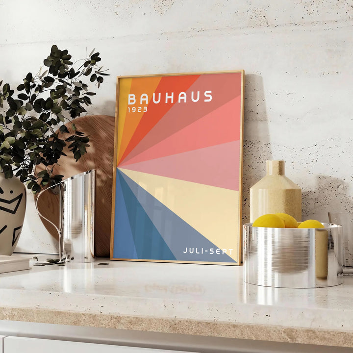 Bauhauss Art Print 7 Travel Poster High Quality Frame Premium Print Home Decor Color