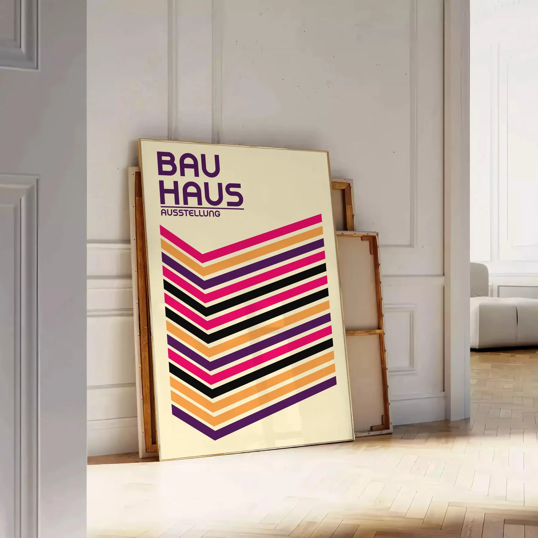 Bauhauss Art Print Travel Poster High Quality Frame Premium Print Home Decor Color