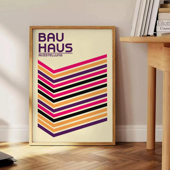 Bauhauss Art Print Travel Poster High Quality Frame Premium Print Home Decor Color