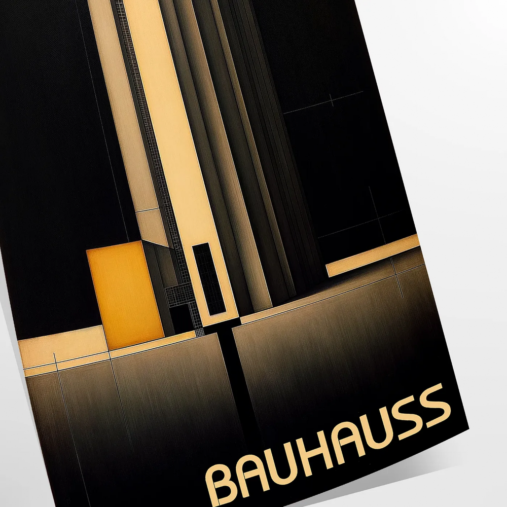 Bauhauss Dark Print 1 Travel Poster High Quality Frame Premium Print Home Decor Color