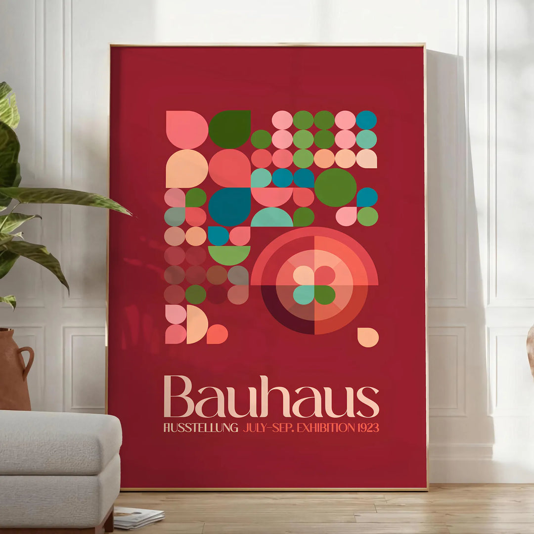 Bauhauss Groovy Poster Travel Poster High Quality Frame Premium Print Home Decor Color