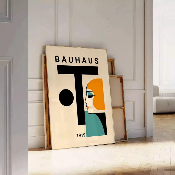 Bauhauss Human Print Travel Poster High Quality Frame Premium Print Home Decor Color