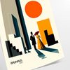 space Bauhaus Human Framed Prints striking poster essence design perfect wall art unique gift room artwork A4 cm A0