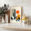space Bauhaus Human Framed Prints striking poster essence design perfect wall art unique gift room artwork A4 cm A0