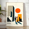 space Bauhaus Human Framed Prints striking poster essence design perfect wall art unique gift room artwork A4 cm A0
