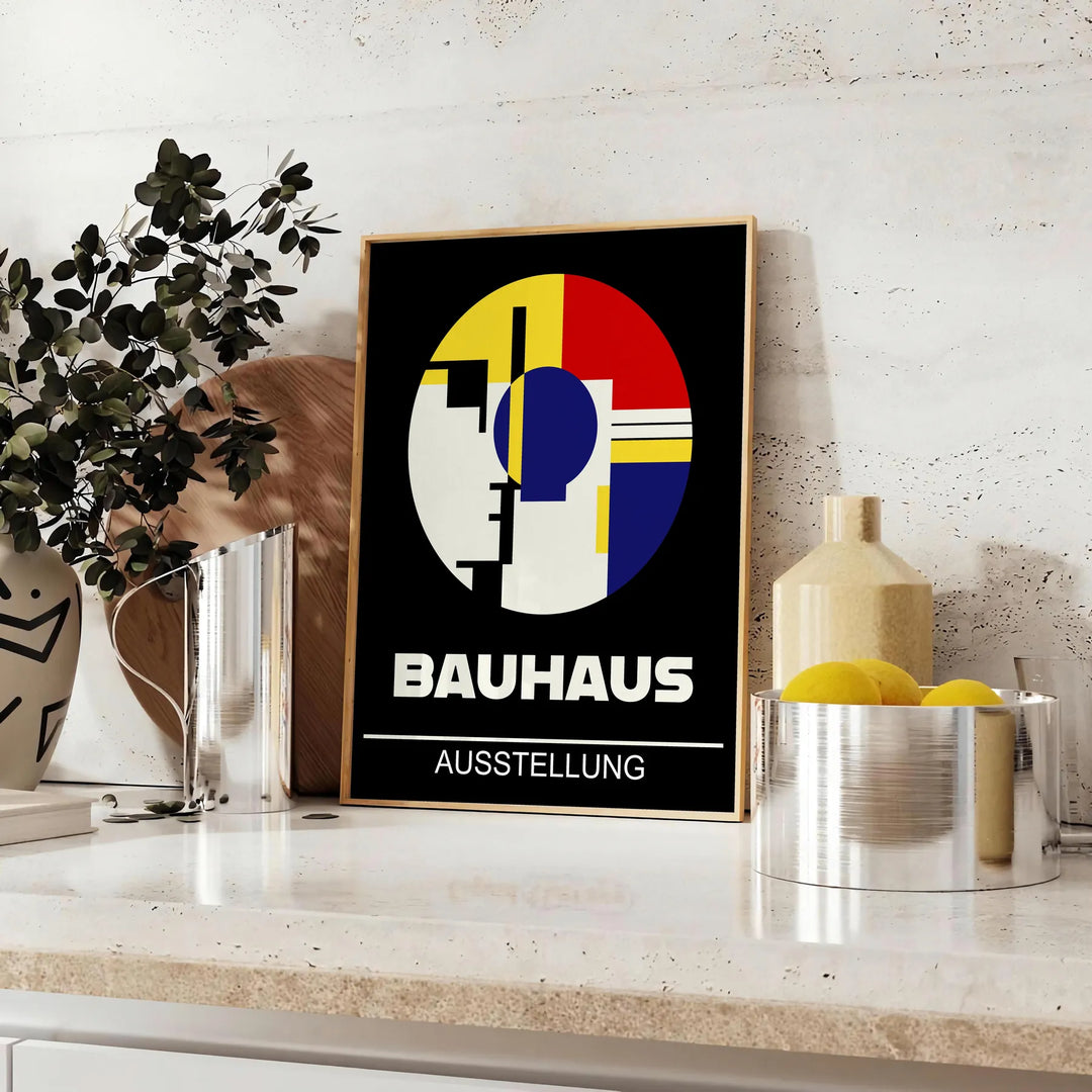 Bauhauss Poster 3 Travel Poster High Quality Frame Premium Print Home Decor Color