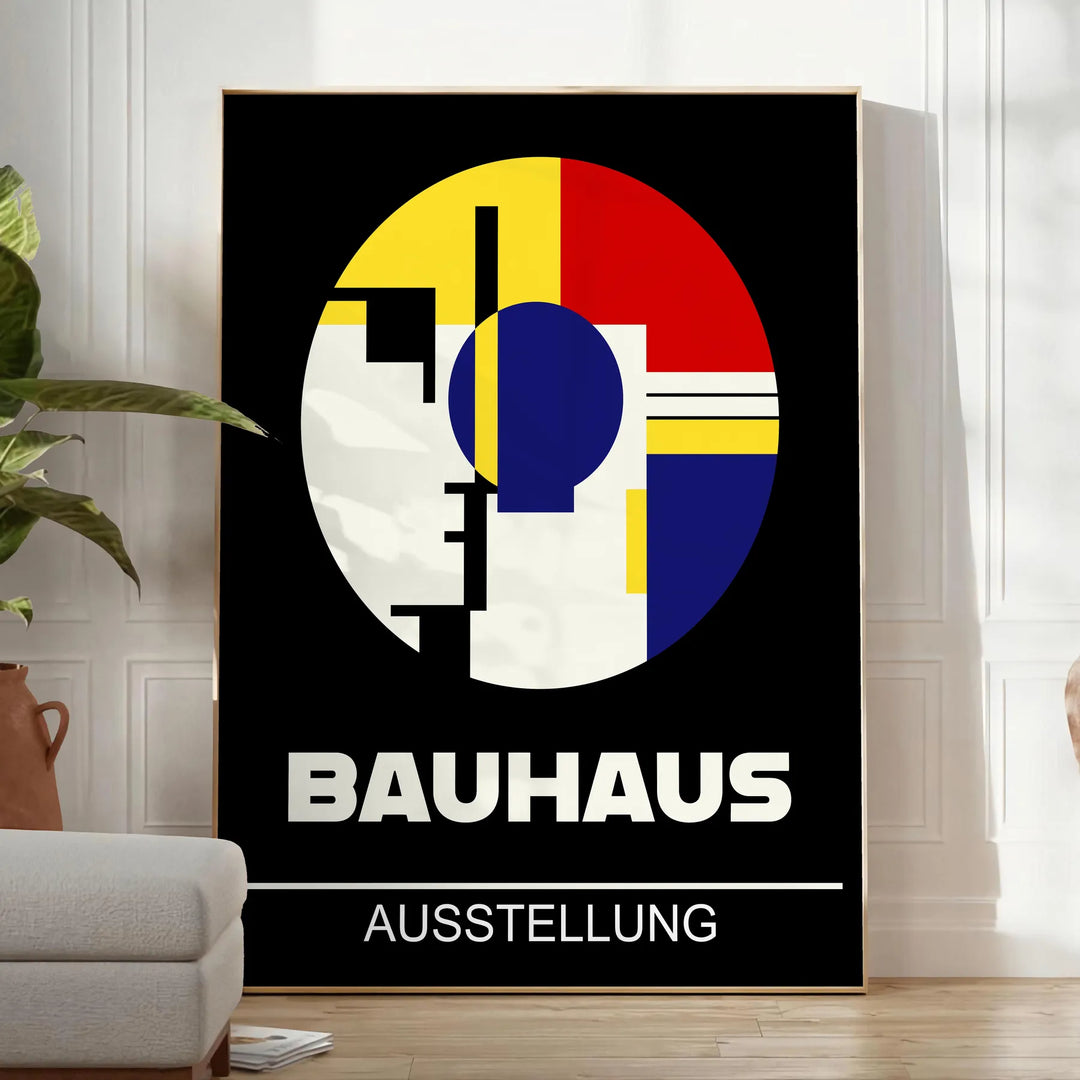 Bauhauss Poster 3 Travel Poster High Quality Frame Premium Print Home Decor Color