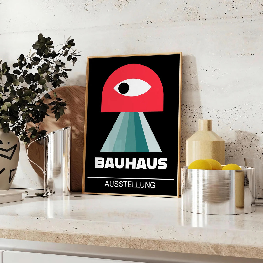 Bauhauss Poster 4 Travel Poster High Quality Frame Premium Print Home Decor Color