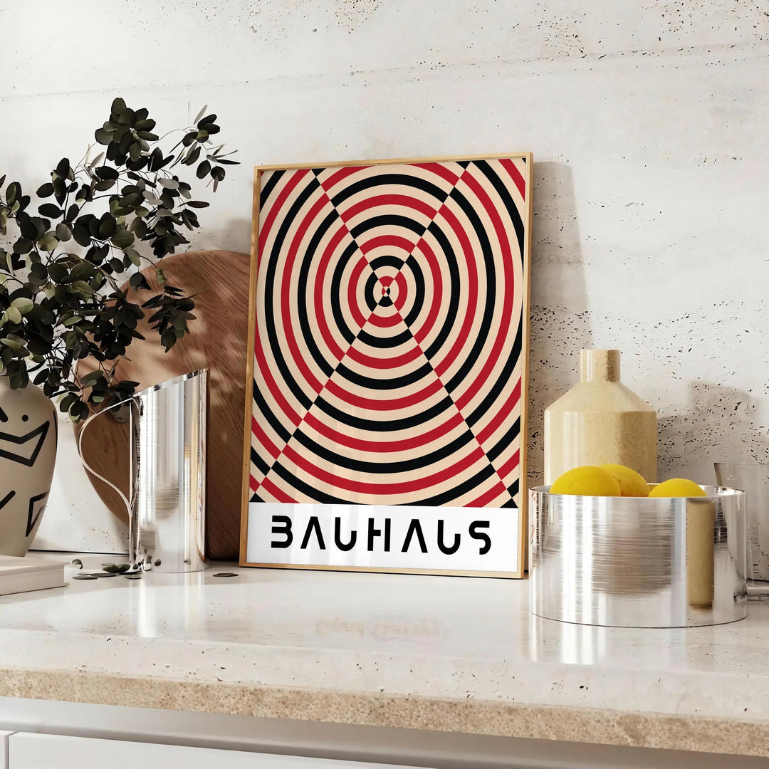 Bauhauss Poster 7 Travel Poster High Quality Frame Premium Print Home Decor Color