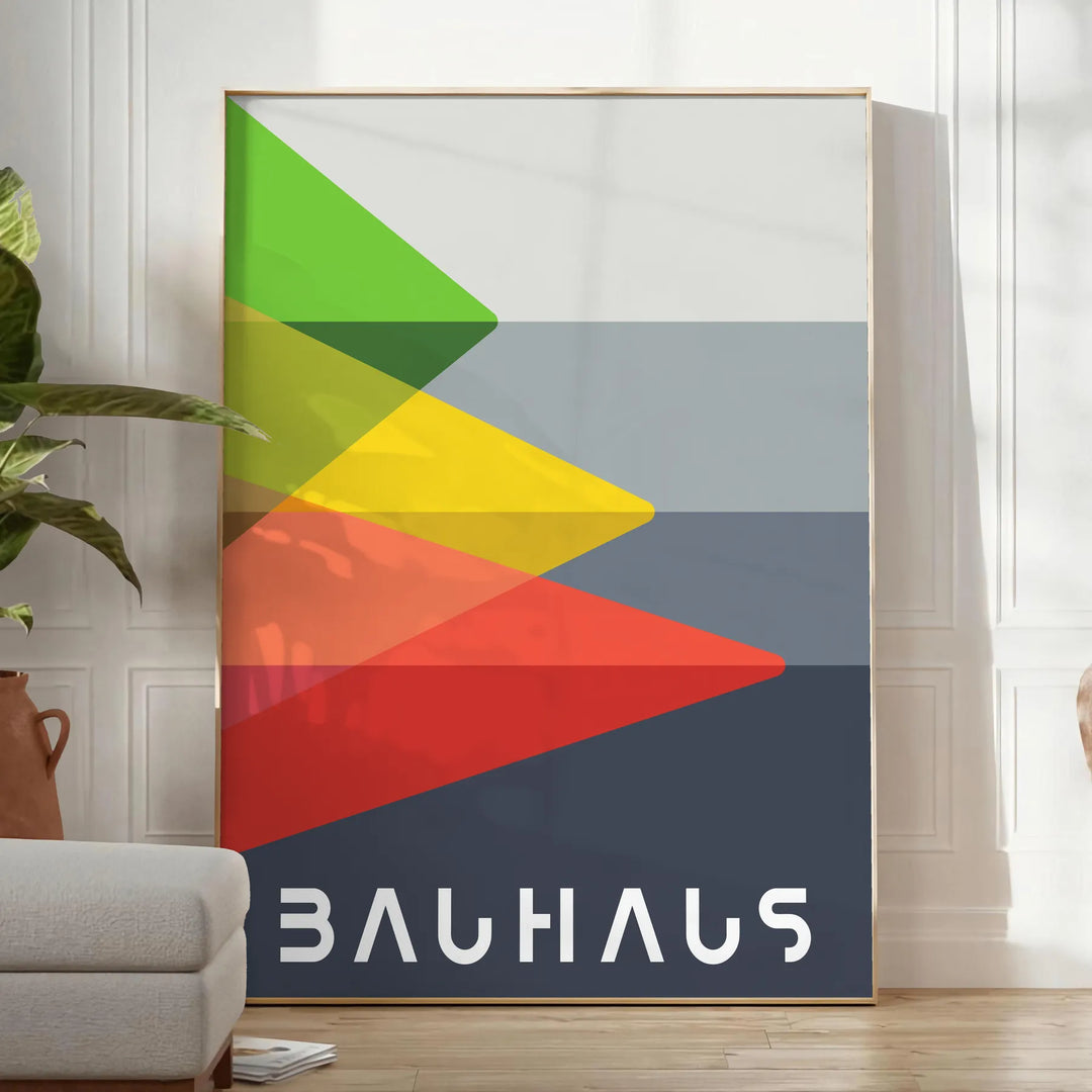 Bauhauss Poster 8 Travel Poster High Quality Frame Premium Print Home Decor Color