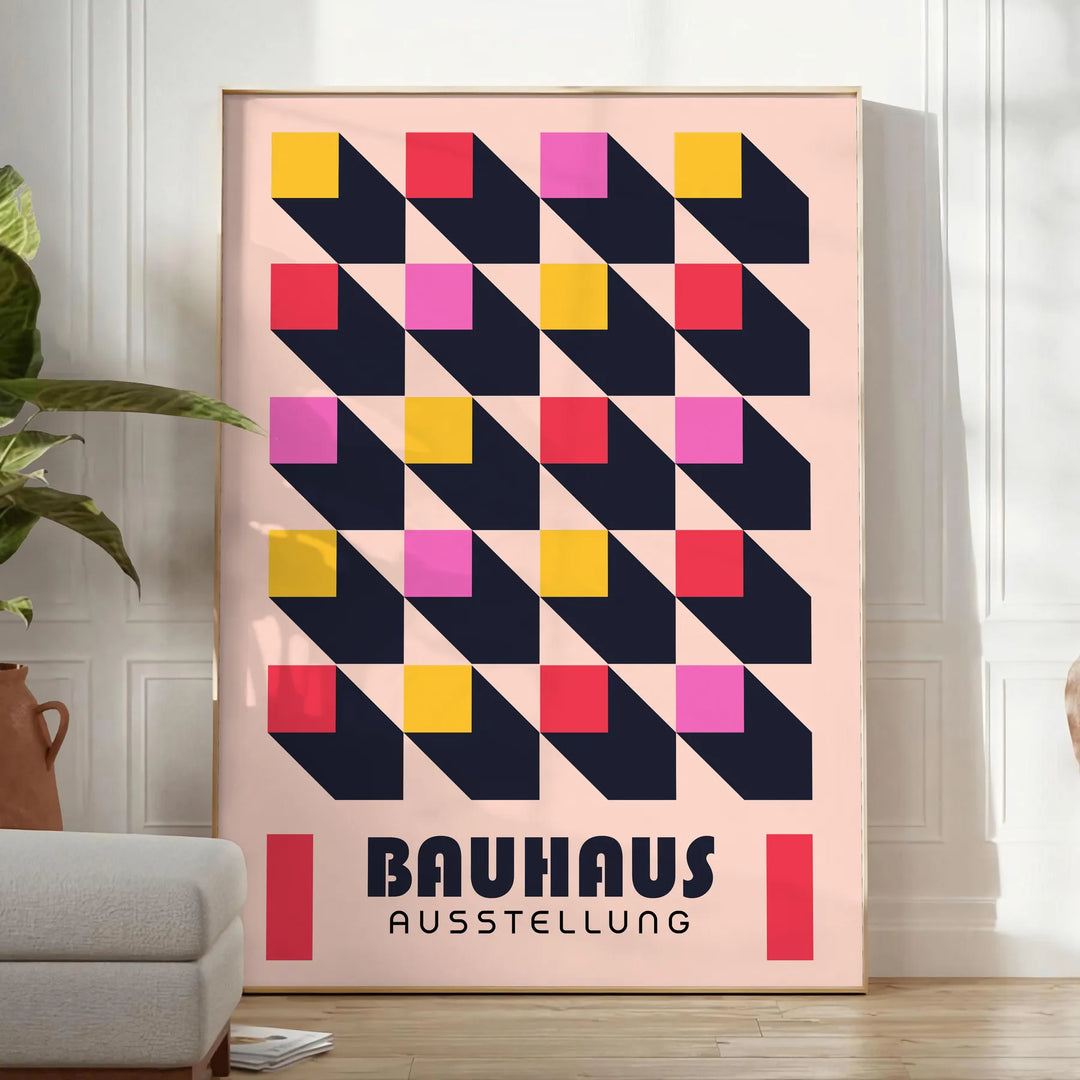 Bauhauss Print 2 Travel Poster High Quality Frame Premium Print Home Decor Color