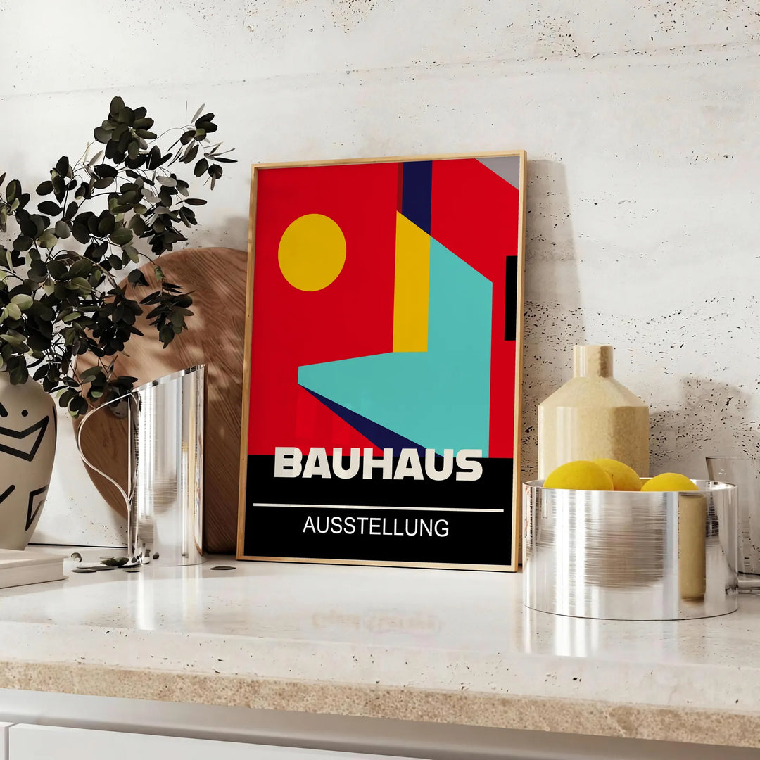 Bauhauss Print 5 Travel Poster High Quality Frame Premium Print Home Decor Color